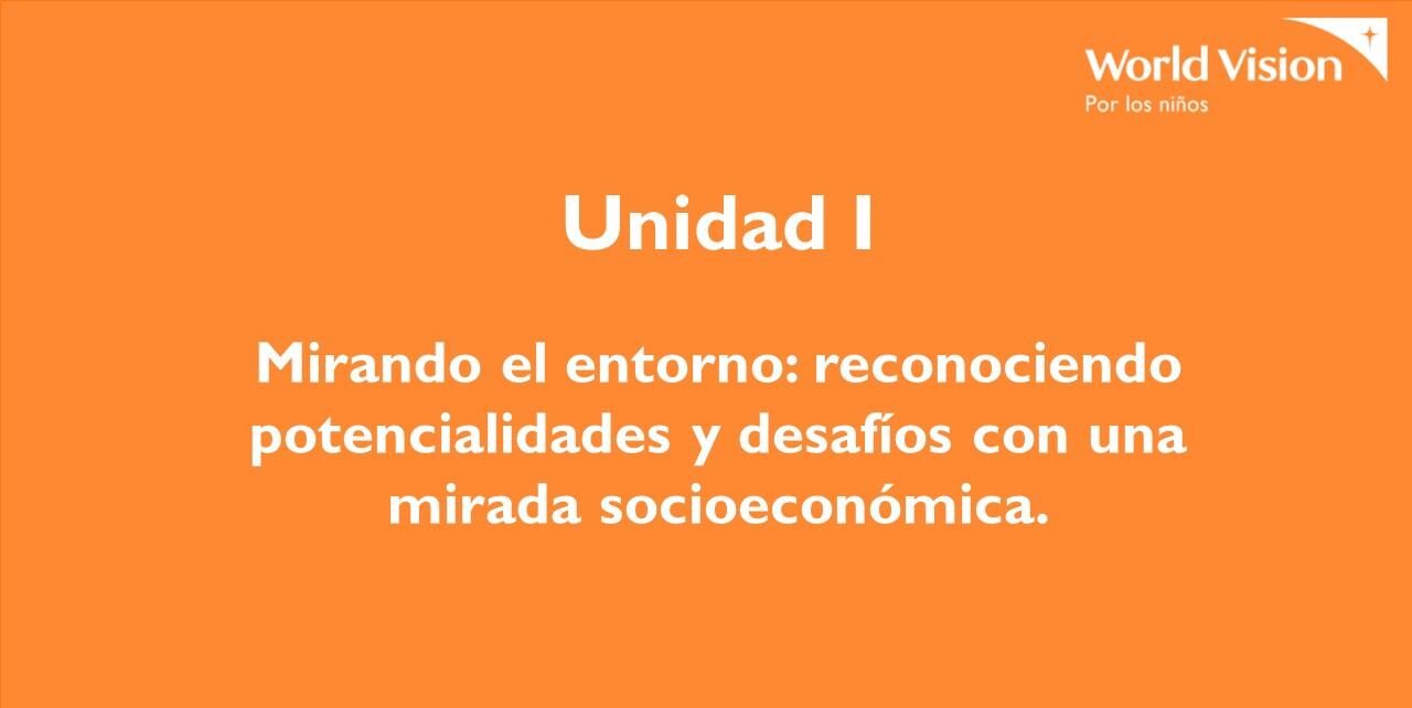 Bienvenidos a la unidad 1